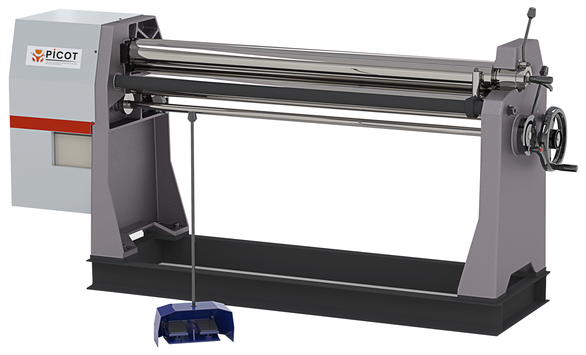 Rouleuse asymétrique électromécanique 3 rouleaux RAE